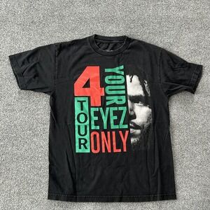 J Cole Shirt Mens Medium Black 4 Your Eyez Only World Tour Rap Graphic Tee 2017